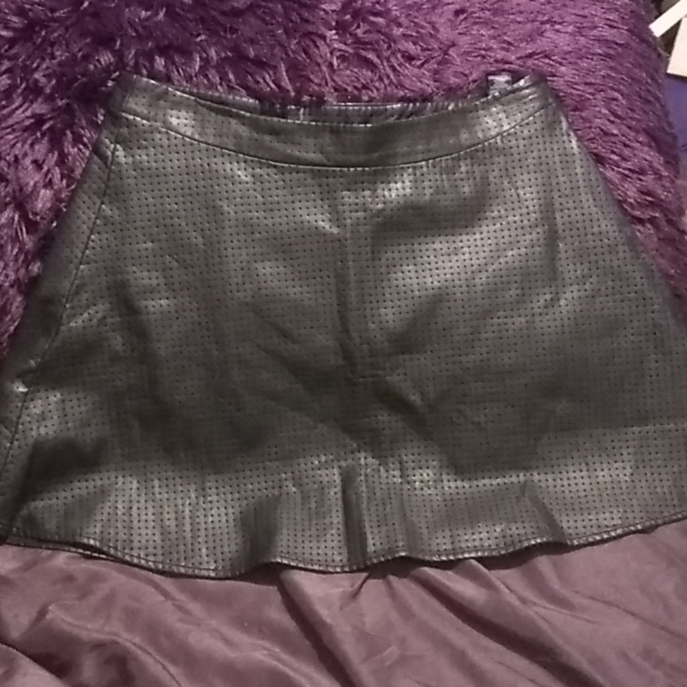 Express pleather mini skirt